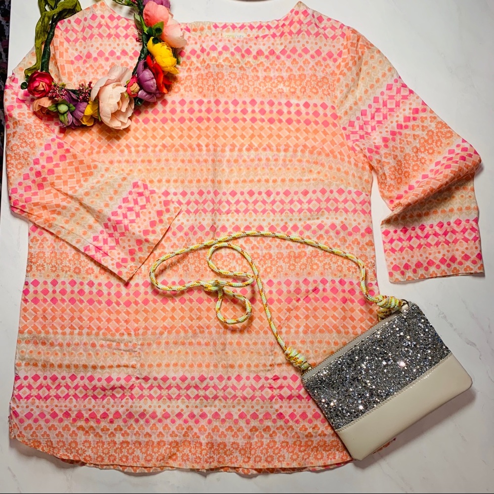 Crewcuts Girls’ Geometric Fancy Silk Blend Top 12